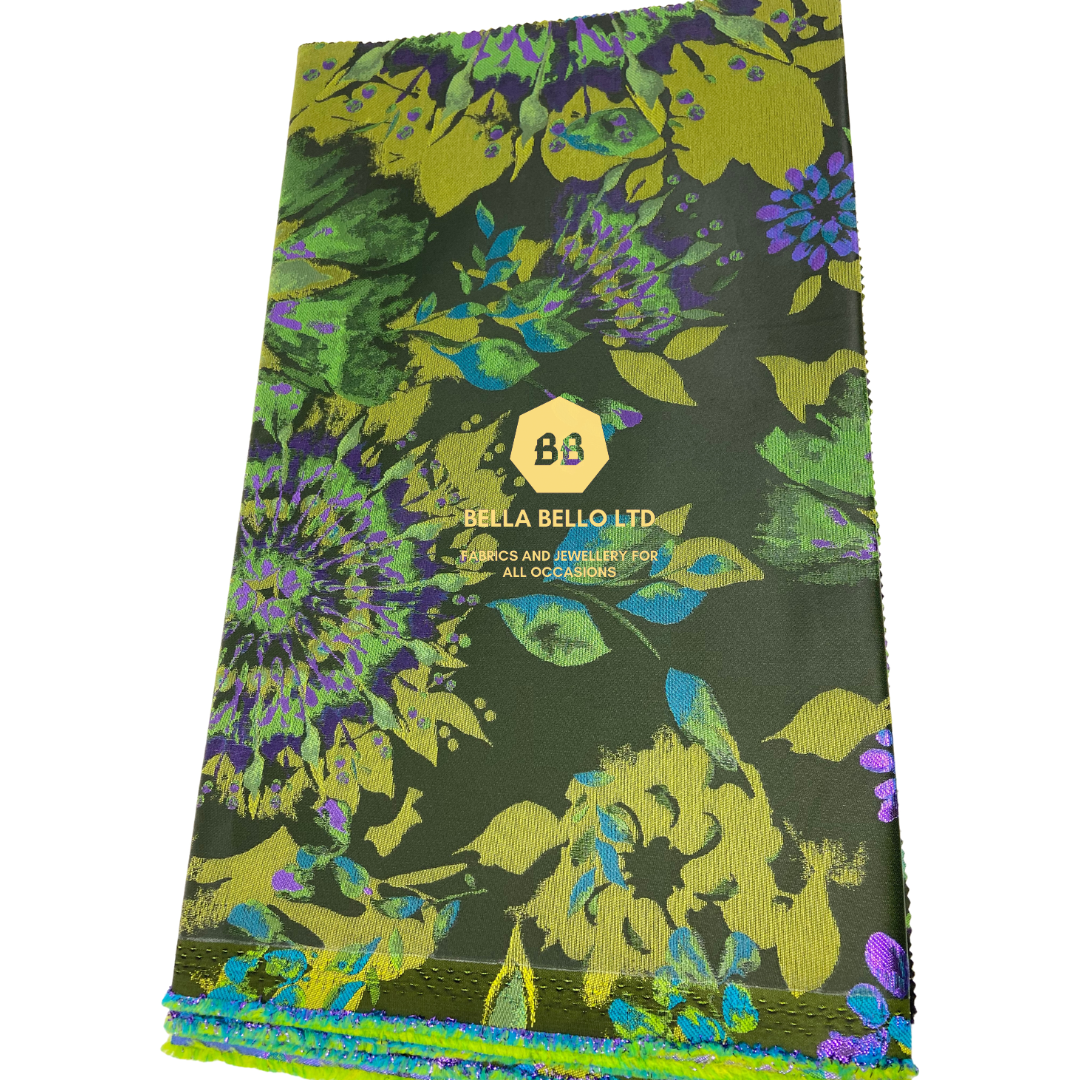 HoH Sego Gele in Green and Purple