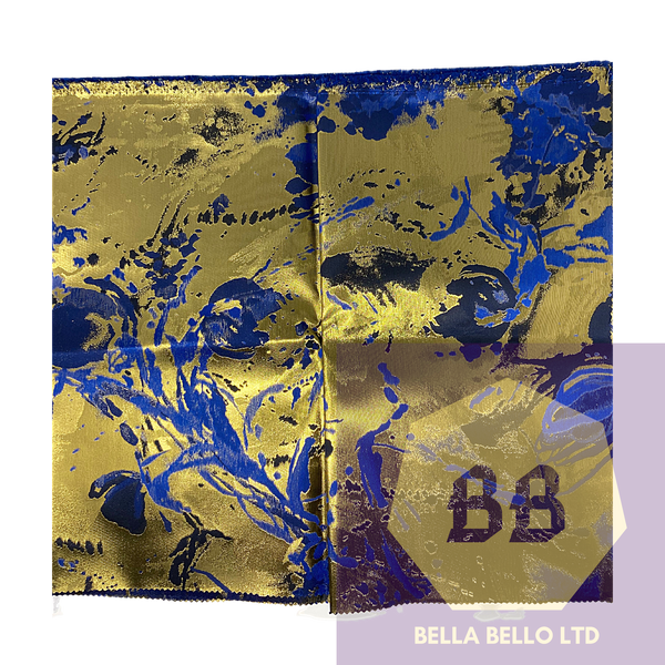HoH Grandmaster Sego Gele and Ipele in  Blue and Gold