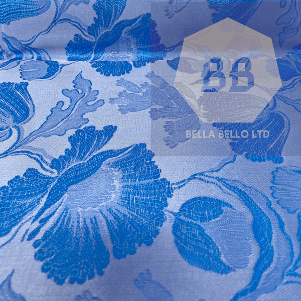 Blue and Silver Sego Headtie