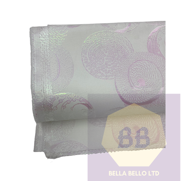 HoH Sego Gele in Silver with iridescent swirls
