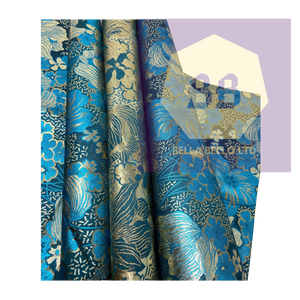 HoH Grandmaster Sego Gele and Ipele in Teal Blue and Gold