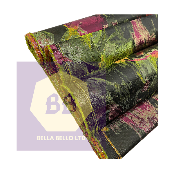 HoH Grandmaster Sego Gele and Ipele in Multi Olive Green and Plum